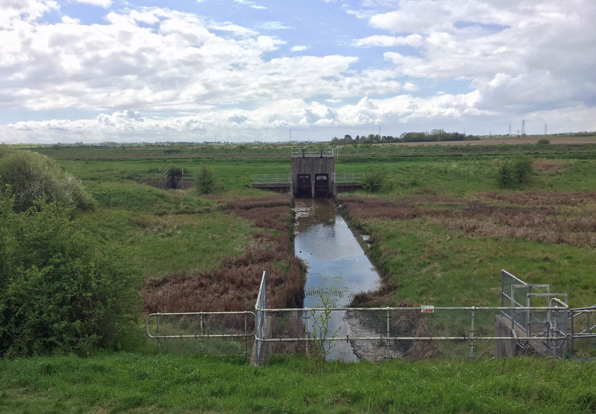 Flood gates Inchbonnie Road South Woodham Ferrers