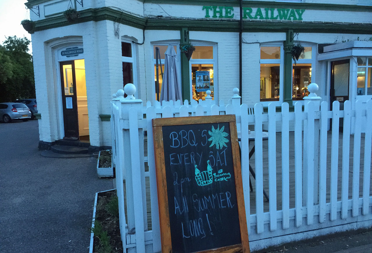 Railway Pub summer BBQ south woodham ferrers