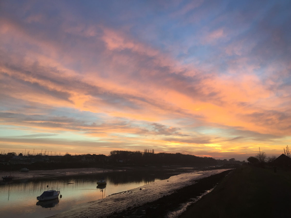 sunset on the River Crouch